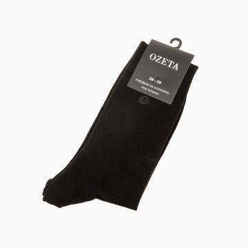 Pánske čierne ponožky, mercerovaná bavlna