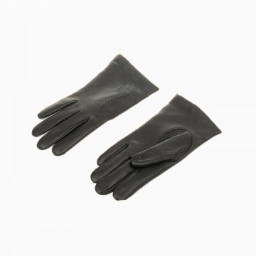 Dámske kožené rukavice, čierne