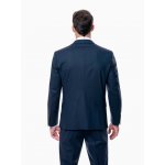 Pánský oblek s vestou, 88% vlna, modrá