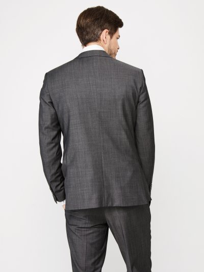 Pánsky oblek, 100% vlna, šedý