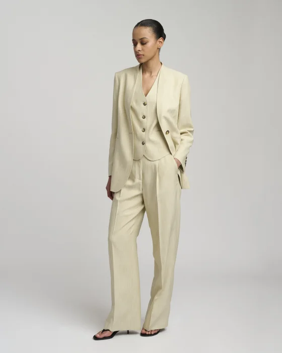 Dámske elegantné nohavice TAYLEE béžové