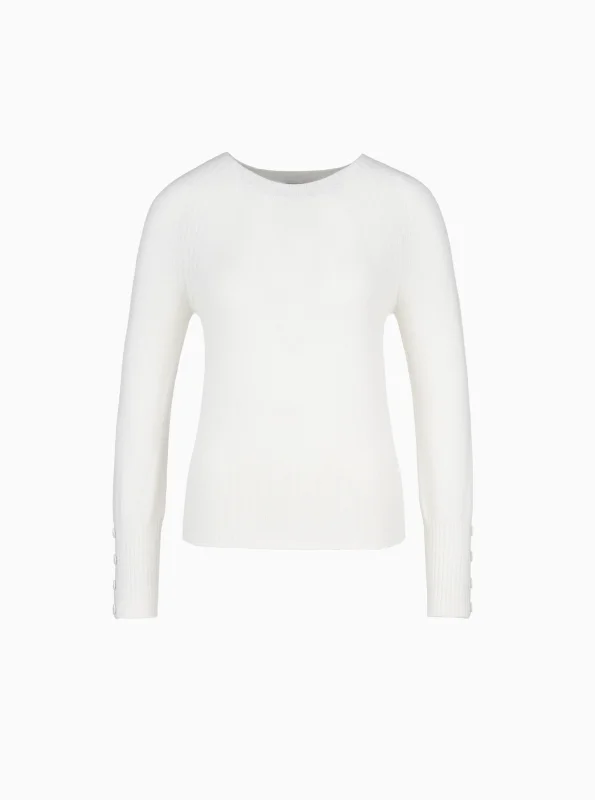 Dámský pulovr v off-white T9974459