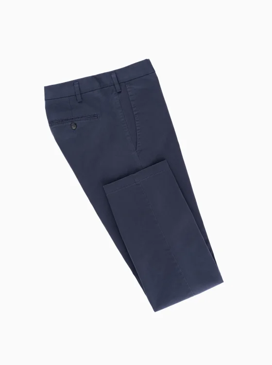 Pánske chinos nohavice TODDY tmavomodré