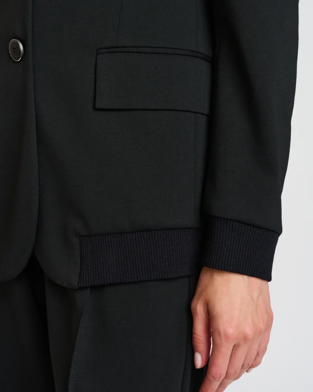 Dámske oversized sako čierne