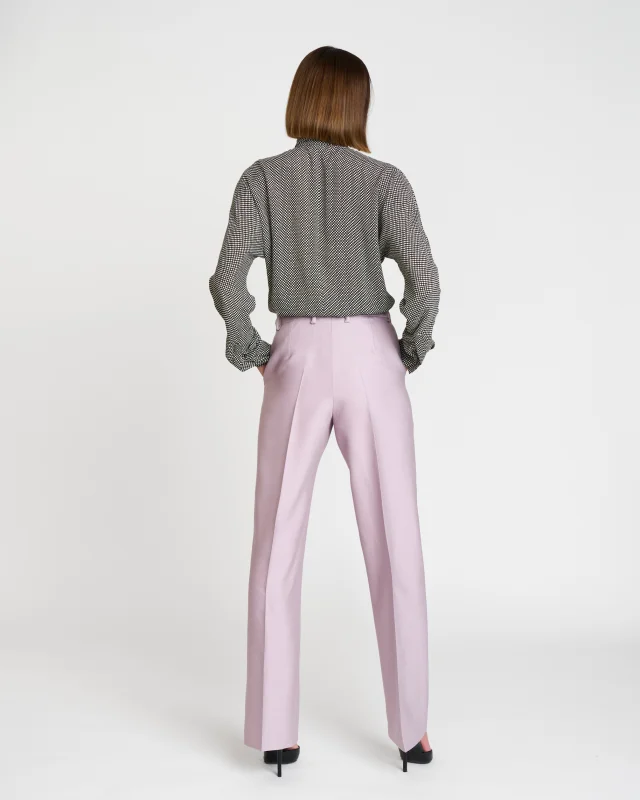 Elegantní dámské kalhoty TALINA v odstínu dusty pink OZETA