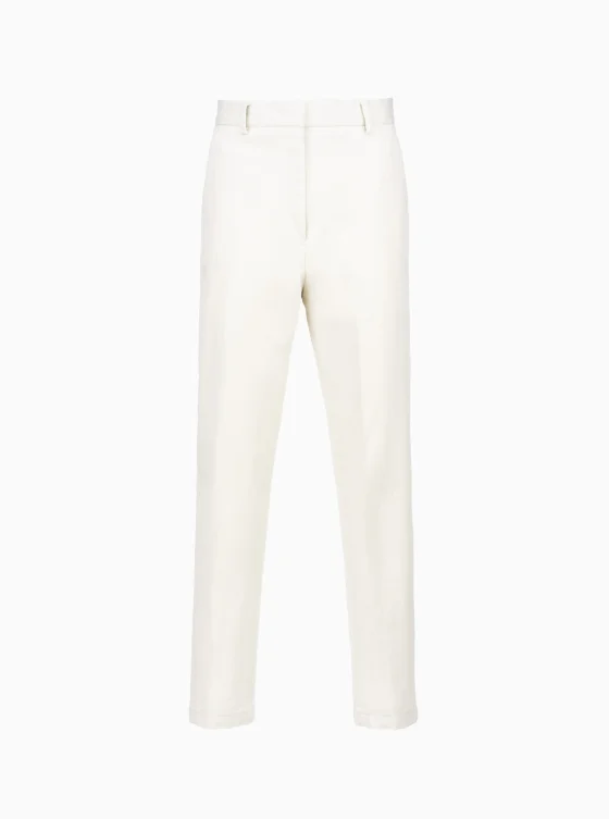 Dámske nohavice garment wash off white