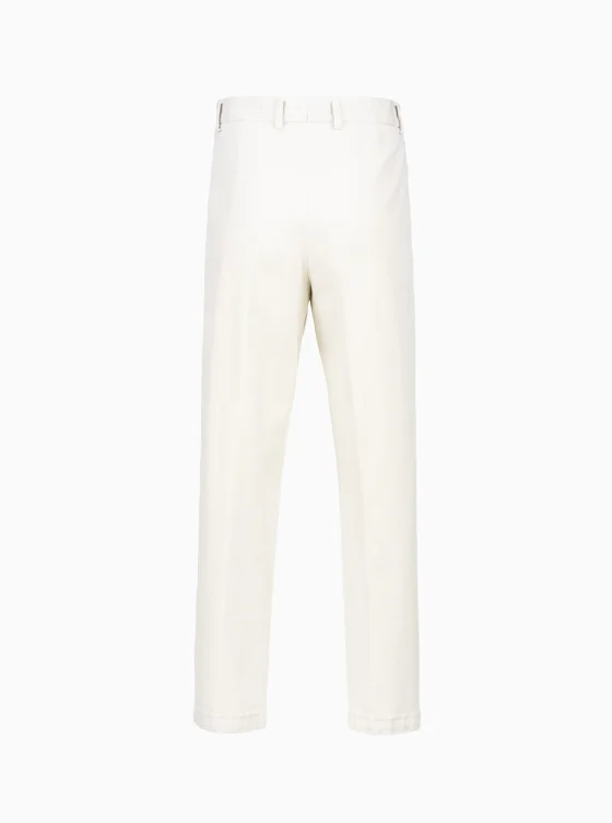 Dámske nohavice garment wash off white