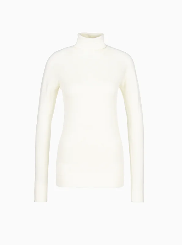 Dámsky vlnený rolák off-white