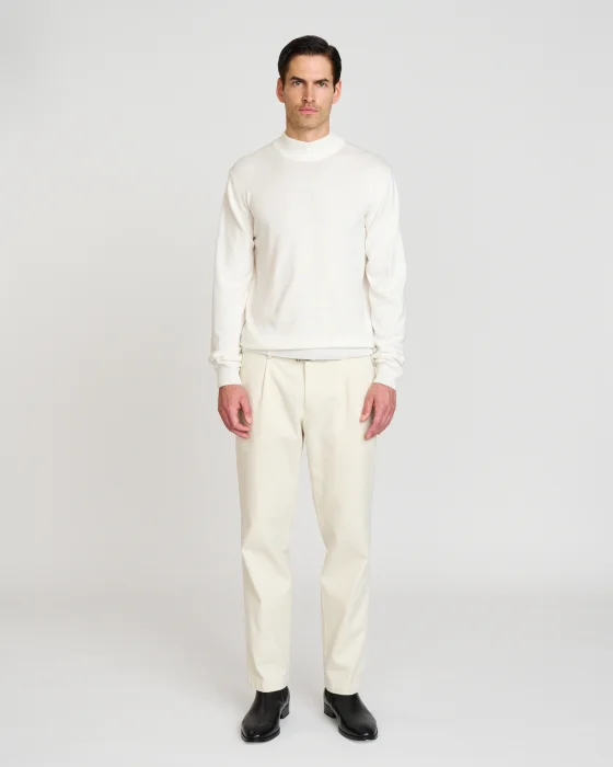 Pánsky polorolák off-white